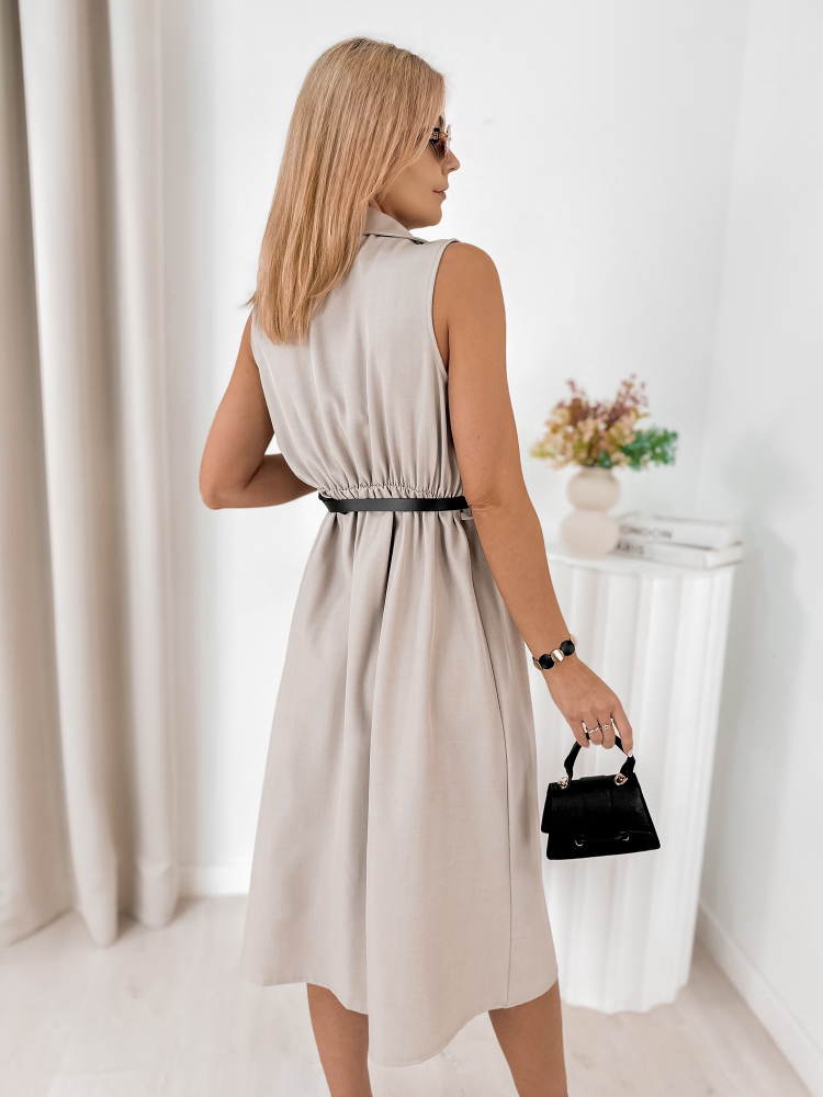 ROBE FALCONE BEIGE FONCÉ
