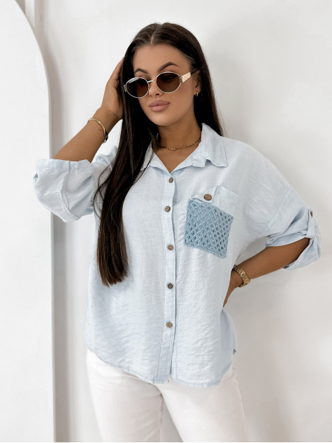 CHEMISE TOMASSO BLEU