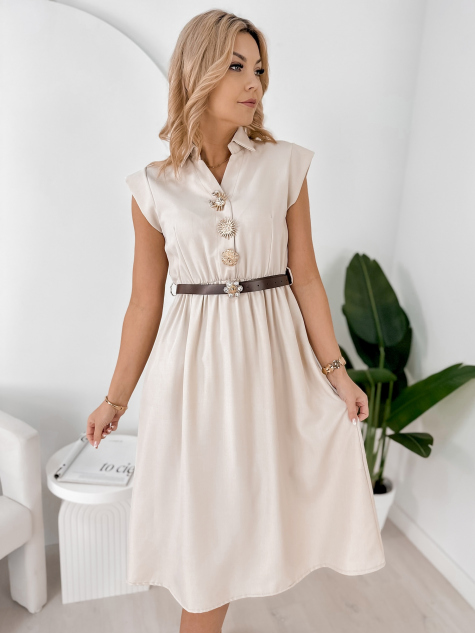 KLEID CANDELA BEIGE