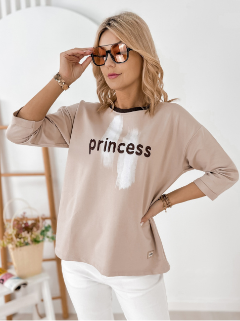BLOUSE CAPELLA BEIGE FONCÉ