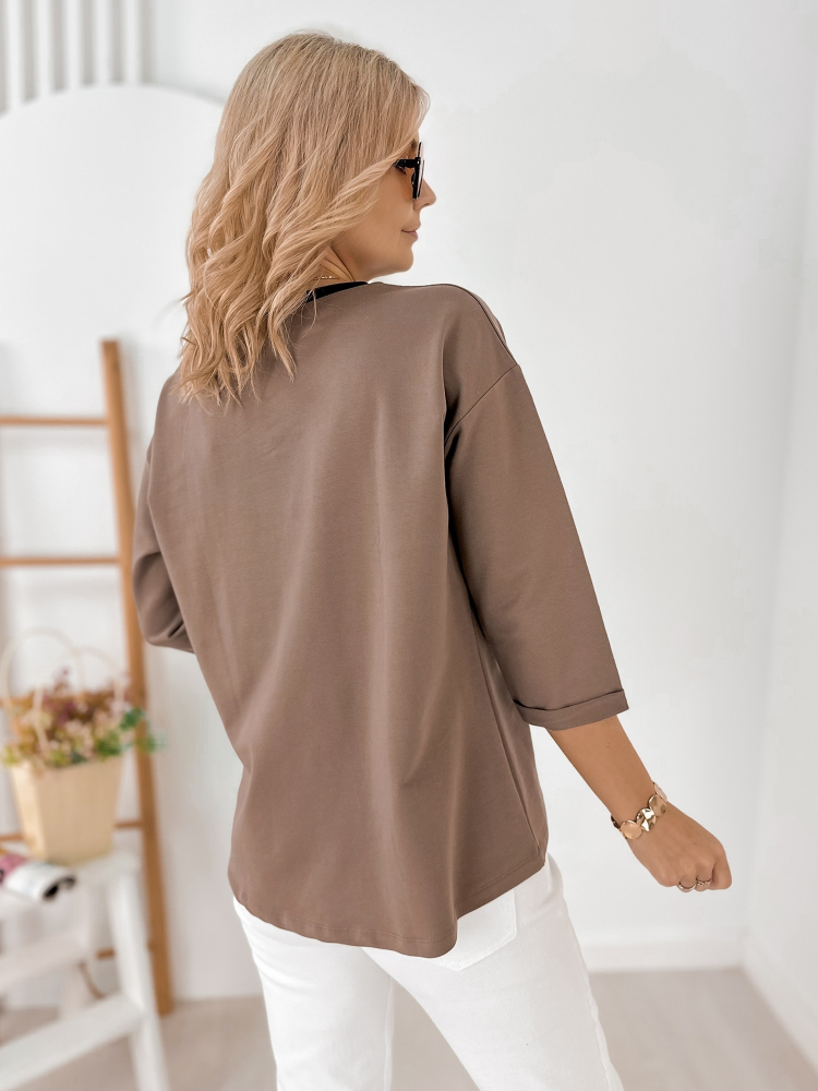 BLOUSE CAPELLA BROWN