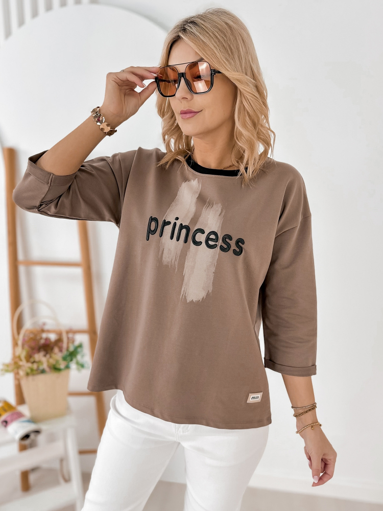 BLUSE CAPELLA BRAUNE