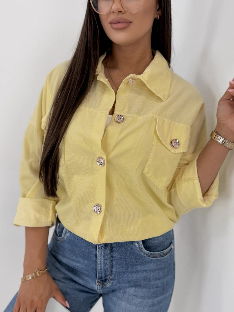 JACKET CORDUROY GERALDINE YELLOW