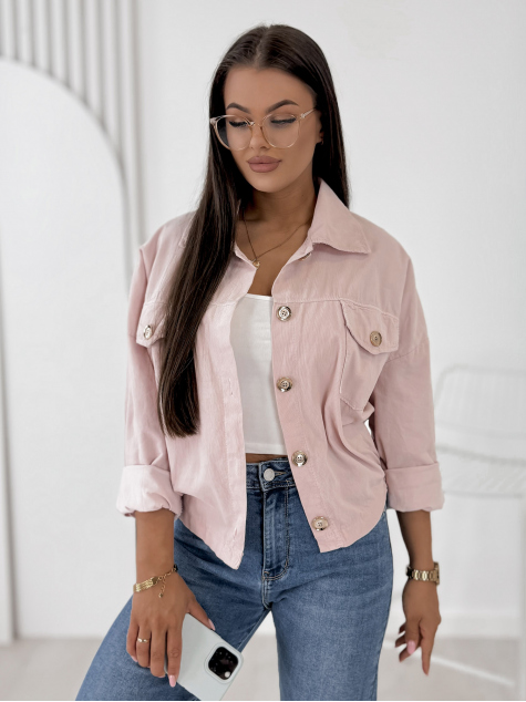 JACKET CORDUROY GERALDINE POWDER PINK