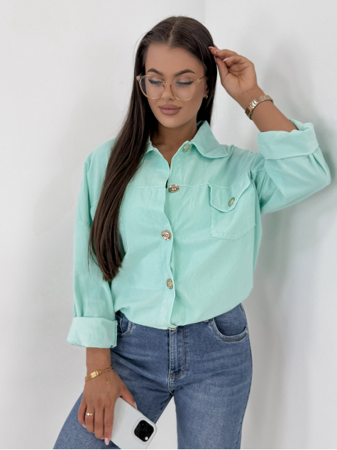 JACKET CORDUROY GERALDINE MINT