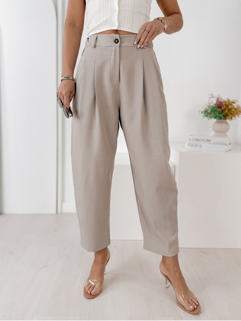 PANTALONI VASARI BEJ INCHIS