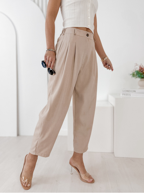 PANTALONI VASARI BEJ