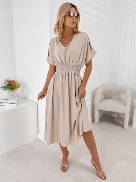DRESS ILUMINA BEIGE
