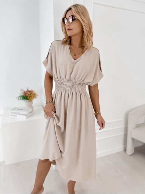 KLEID ILUMINA BEIGE