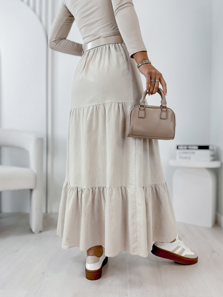 SKIRT CORDUROY YOSELLE BEIGE