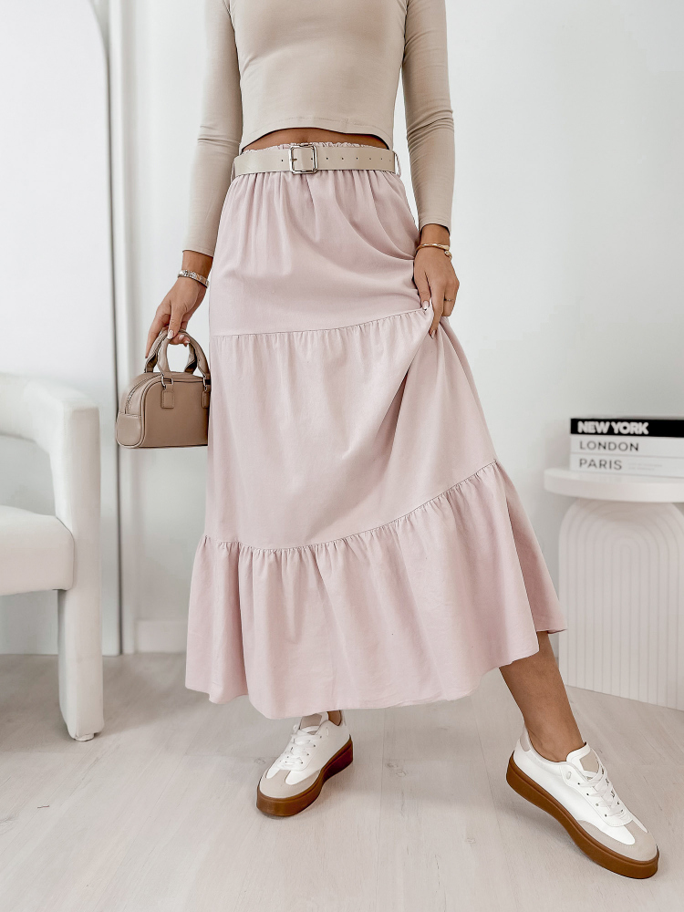 SZOKNYA KORDBÁRSONY YOSELLE PÚDERRÓZSASZÍN