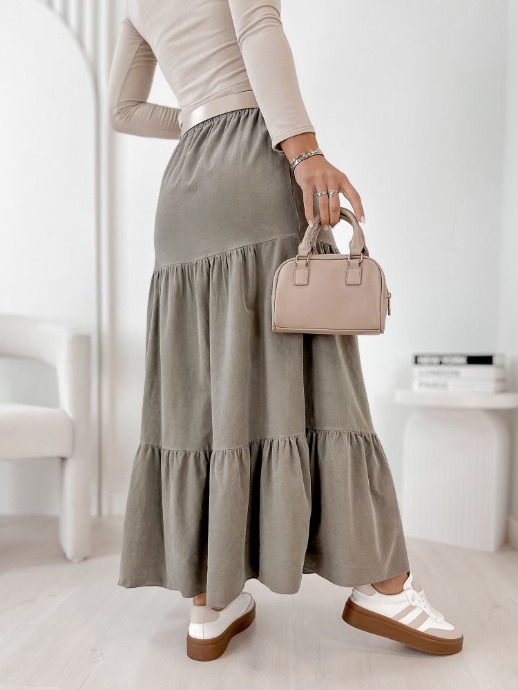 FUSTA CORDUROY YOSELLE BEJ INCHIS