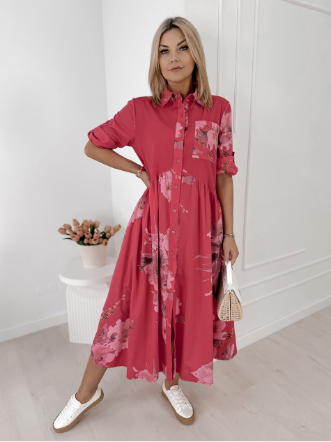 DRESS MURRAY RASPBERRY
