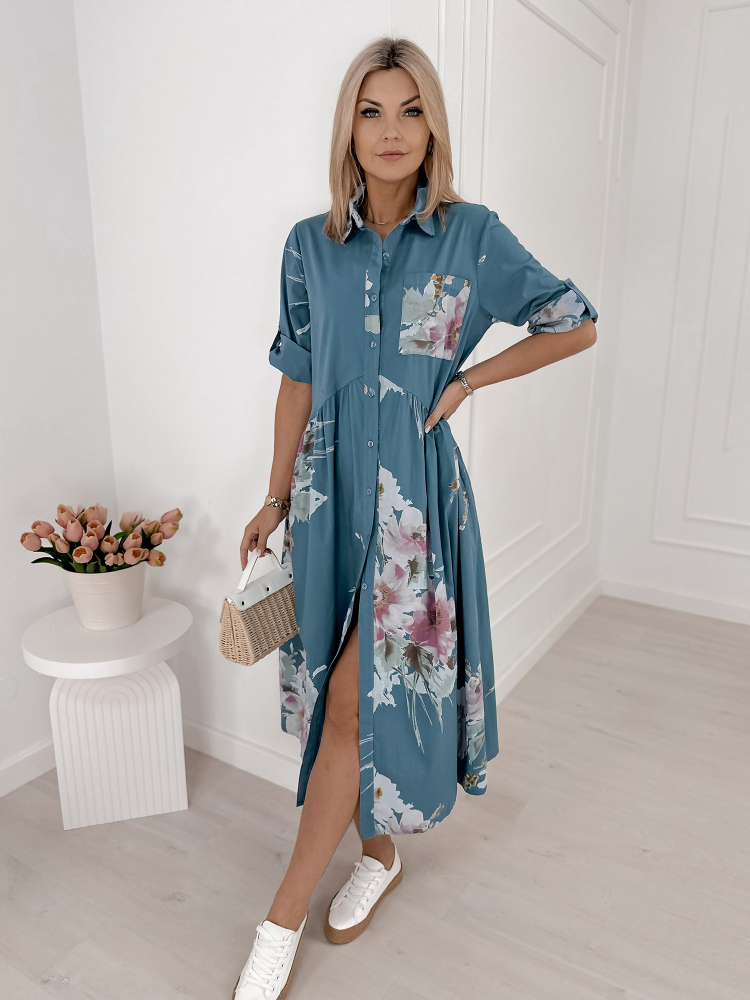 KLEID MURRAY BLAU
