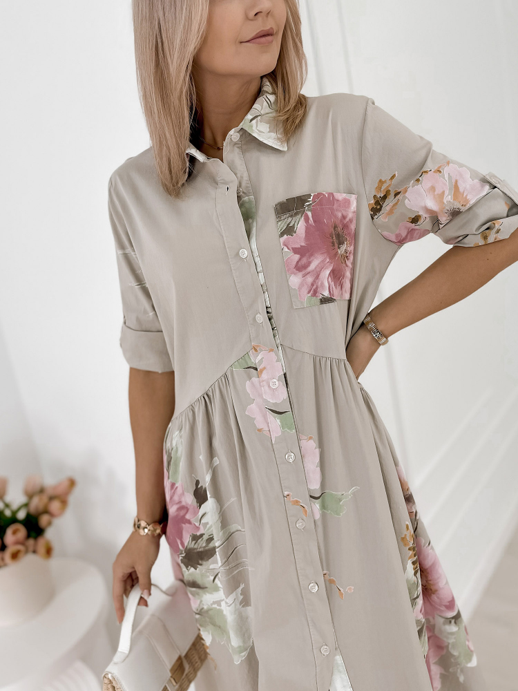 KLEID MURRAY BEIGE