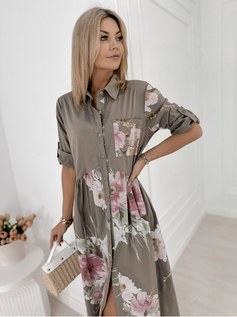 DRESS MURRAY DARK BEIGE