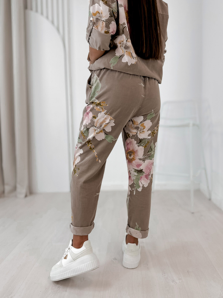 SET CORDUROY REMIO DARK BEIGE