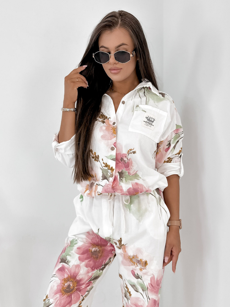 ENSEMBLE CORDUROY REMIO BLANC