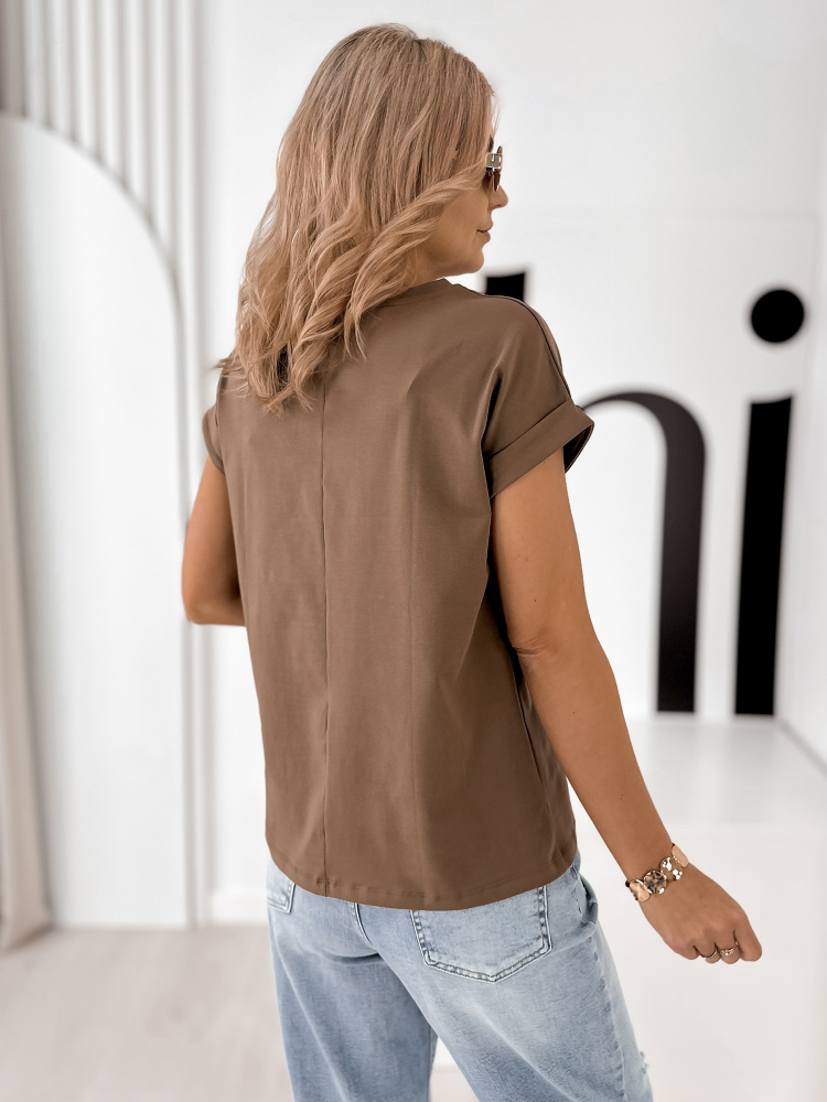 BLUSE TEMPI BRAUNE