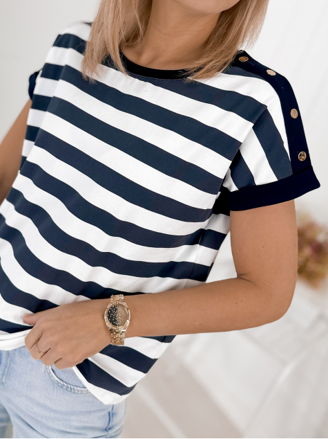 BLOUSE SEMYON BLEU MARINE