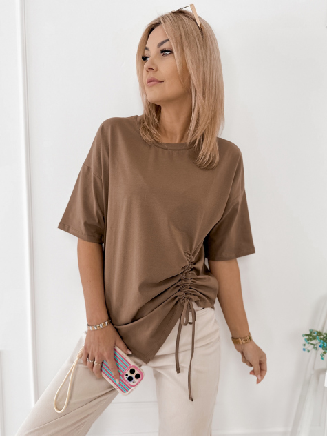 BLUSE VITKA BRAUNE