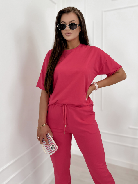 SET SOVOY KLEID HIMBEERROTER