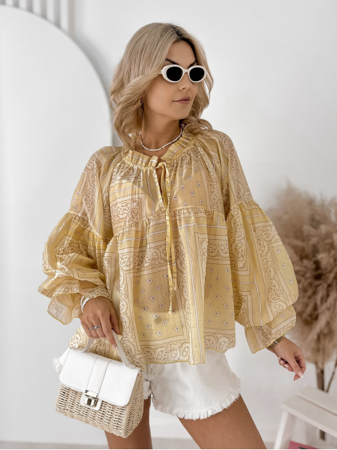 BLOUSE DENAISE JAUNE