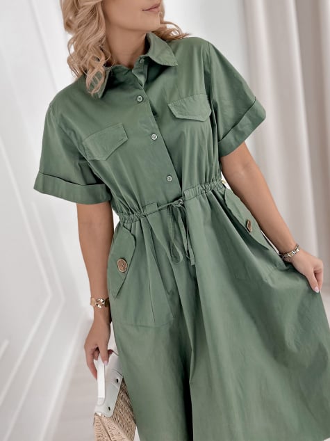 KLEID ARMAND KHAKI