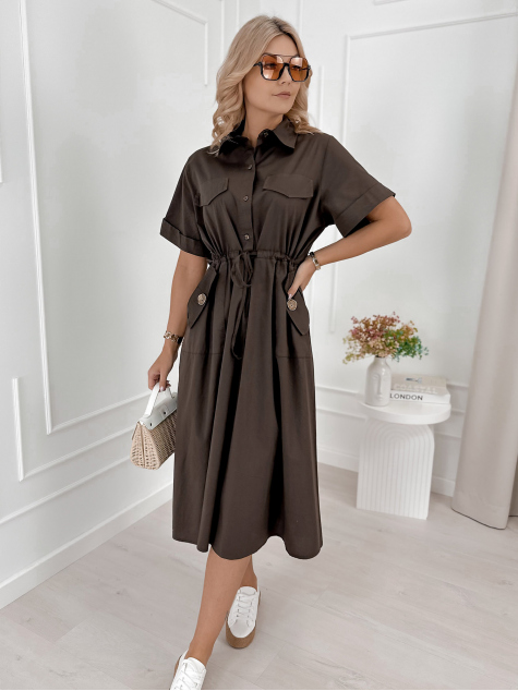 KLEID ARMAND BRAUNE