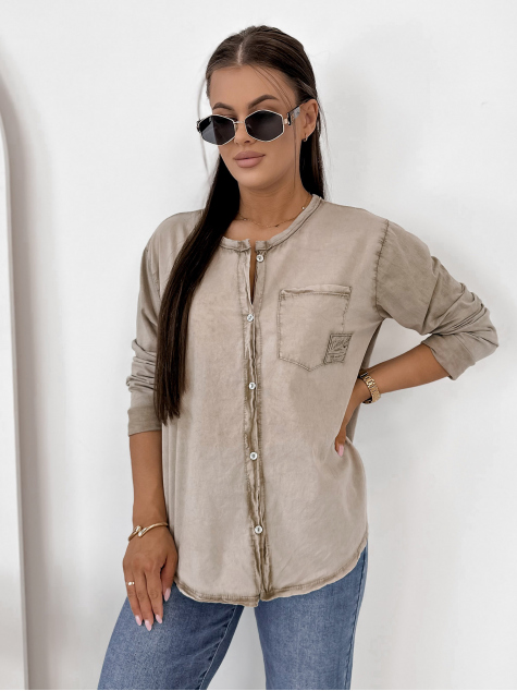 SHIRT TARYN DARK BEIGE