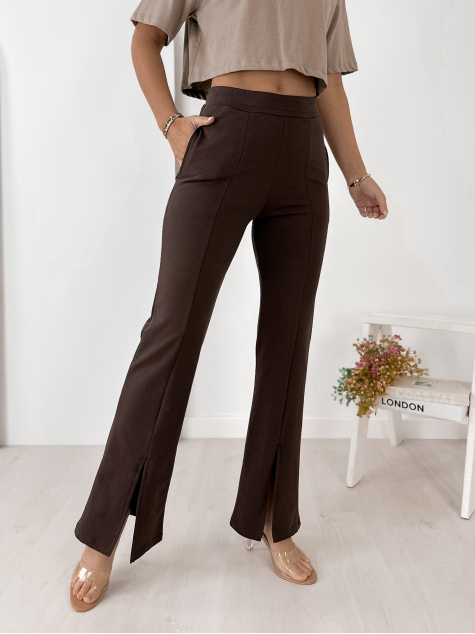 PANTS PETRA DARK BROWN