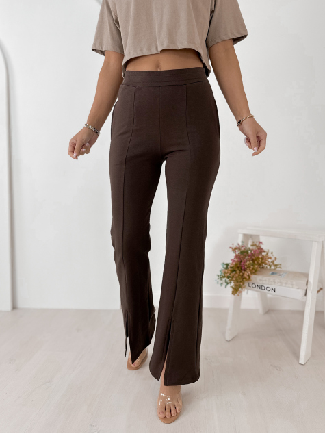 PANTALON PETRA BRUN FONCÉ