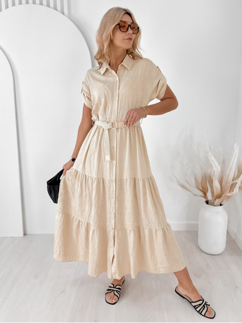 DRESS FOXEN BEIGE