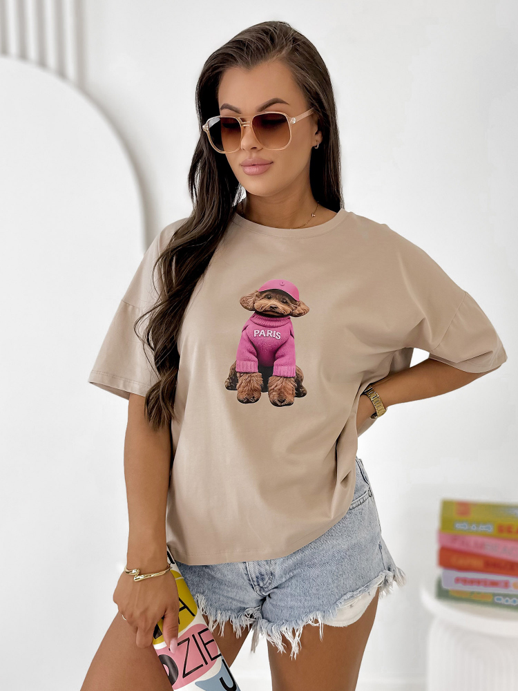 BLOUSE LETIE DARK BEIGE