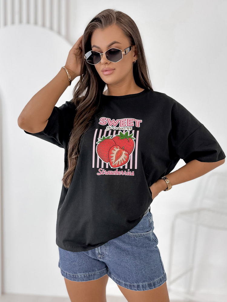 BLOUSE DRIZZE BLACK