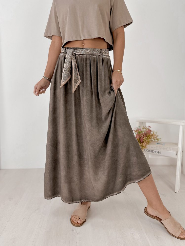 SKIRT MAVEN BROWN