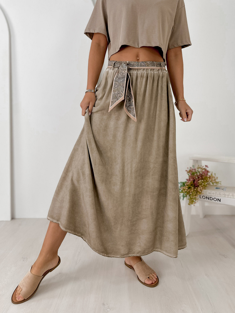 SKIRT MAVEN DARK BEIGE