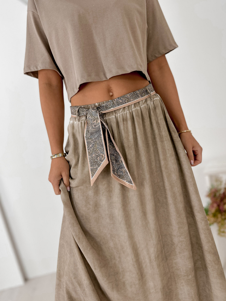 SKIRT MAVEN DARK BEIGE