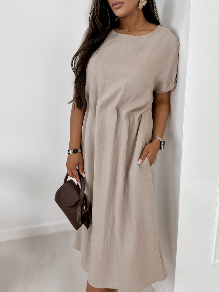 ROBE CANDIDE BEIGE FONCÉ