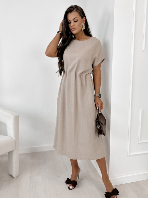 KLEID CANDIDE DUNKELBEIGE