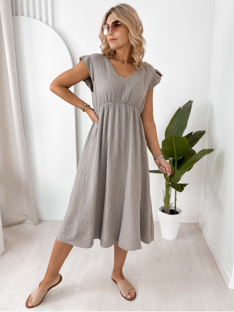 DRESS DANGLAR DARK BEIGE
