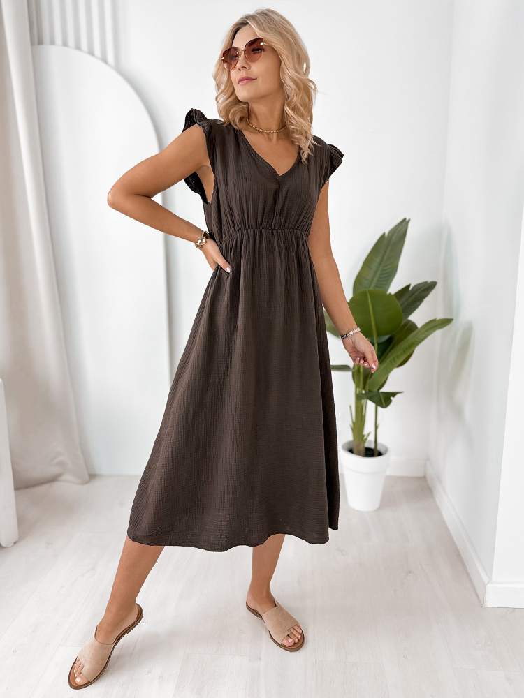 DRESS DANGLAR BROWN