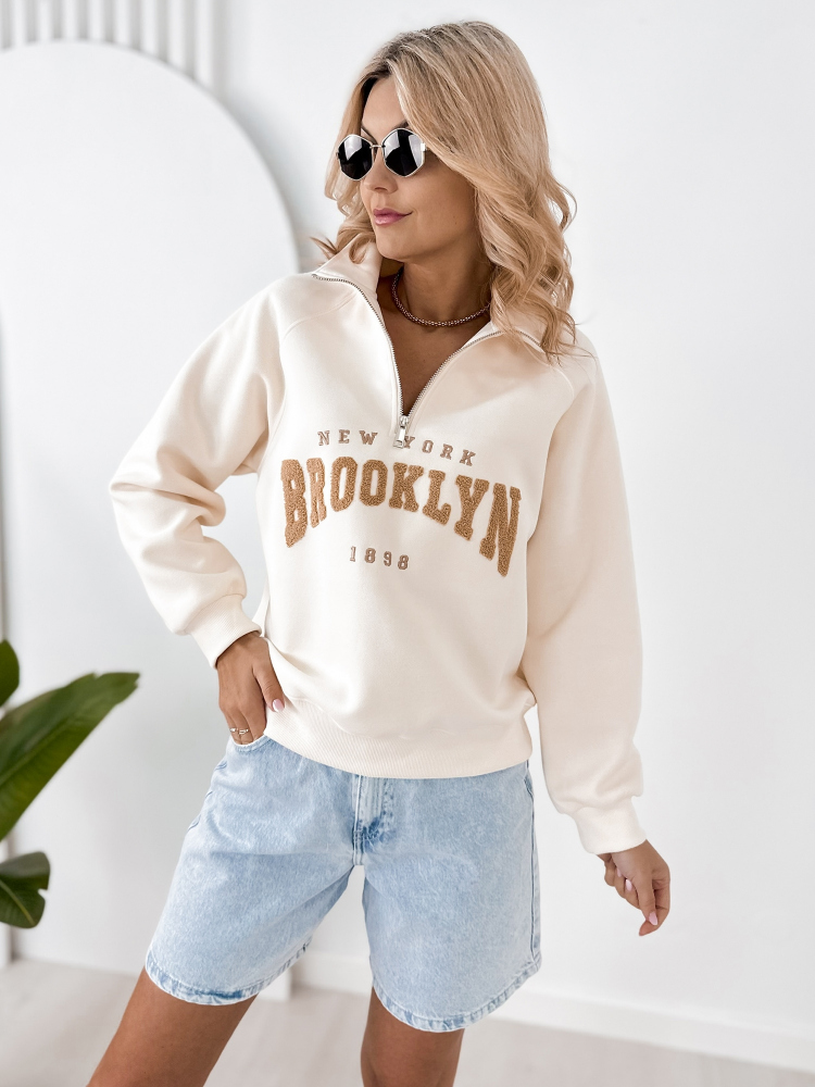 БЛУЗА HALSEY БЕЖОВA
