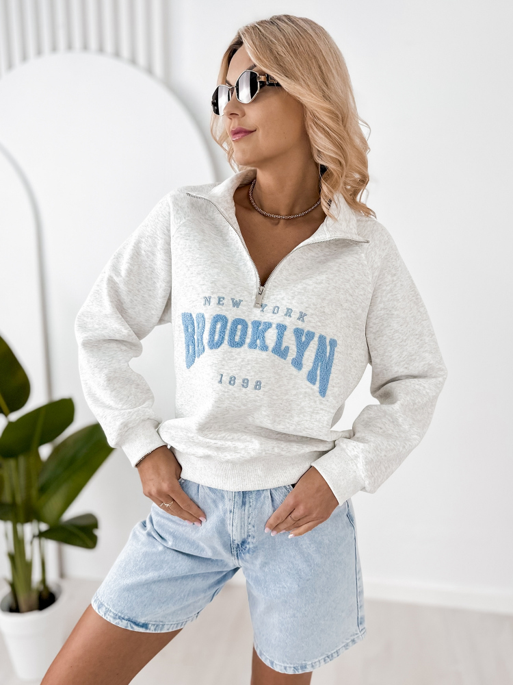 SWEATSHIRT HALSEY GRAU