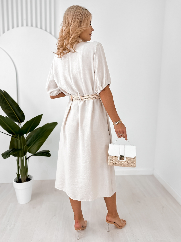 KLEID LYANNA BEIGE