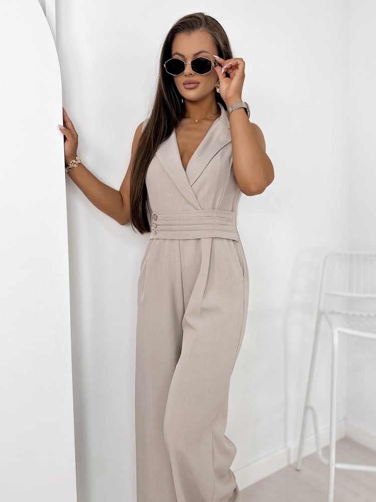 JUMPSUIT PERCIVAL DARK BEIGE