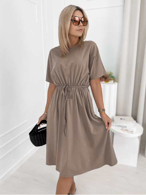 KLEID SUZY DUNKELBEIGE