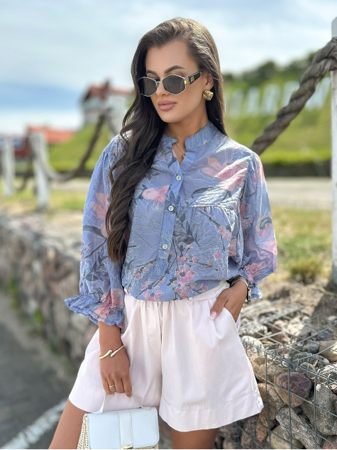 BLÚZ TWIST KÉK