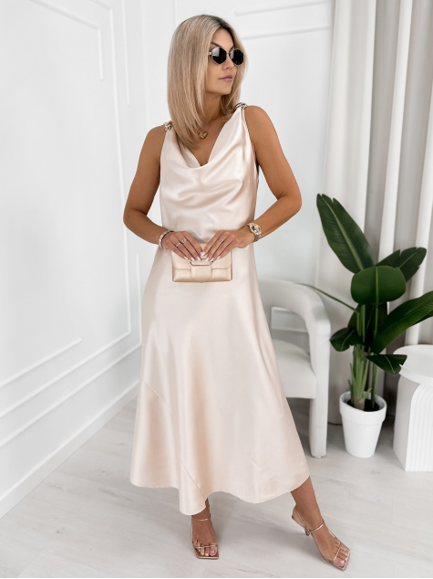 DRESS GRANCE BEIGE