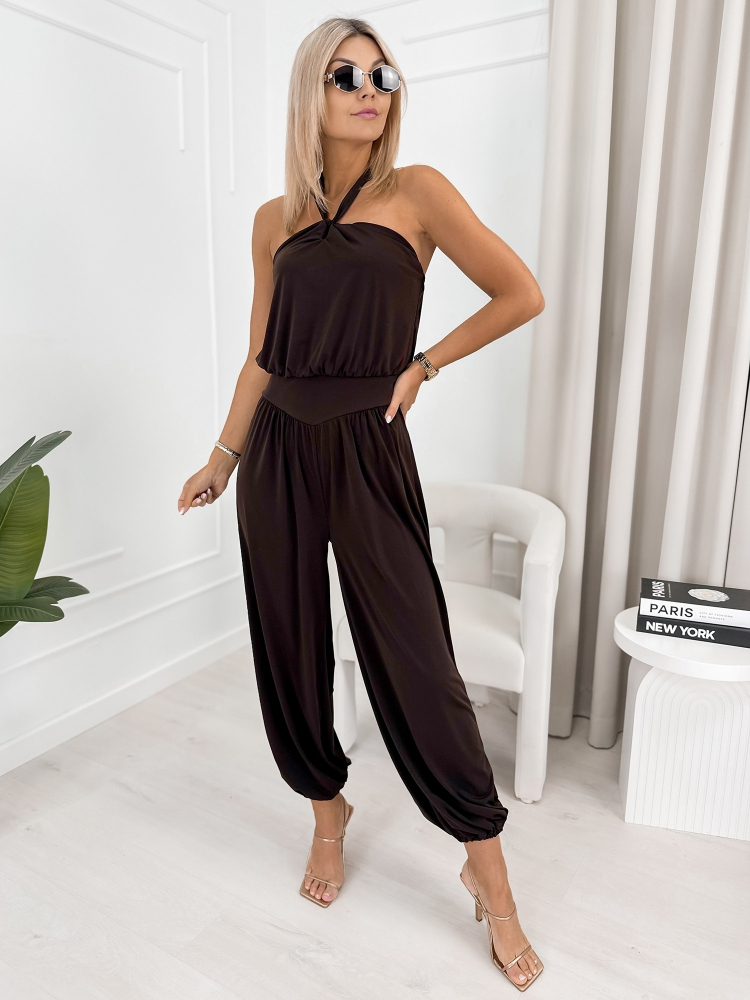 JUMPSUIT TOSHIRO DARK BROWN
